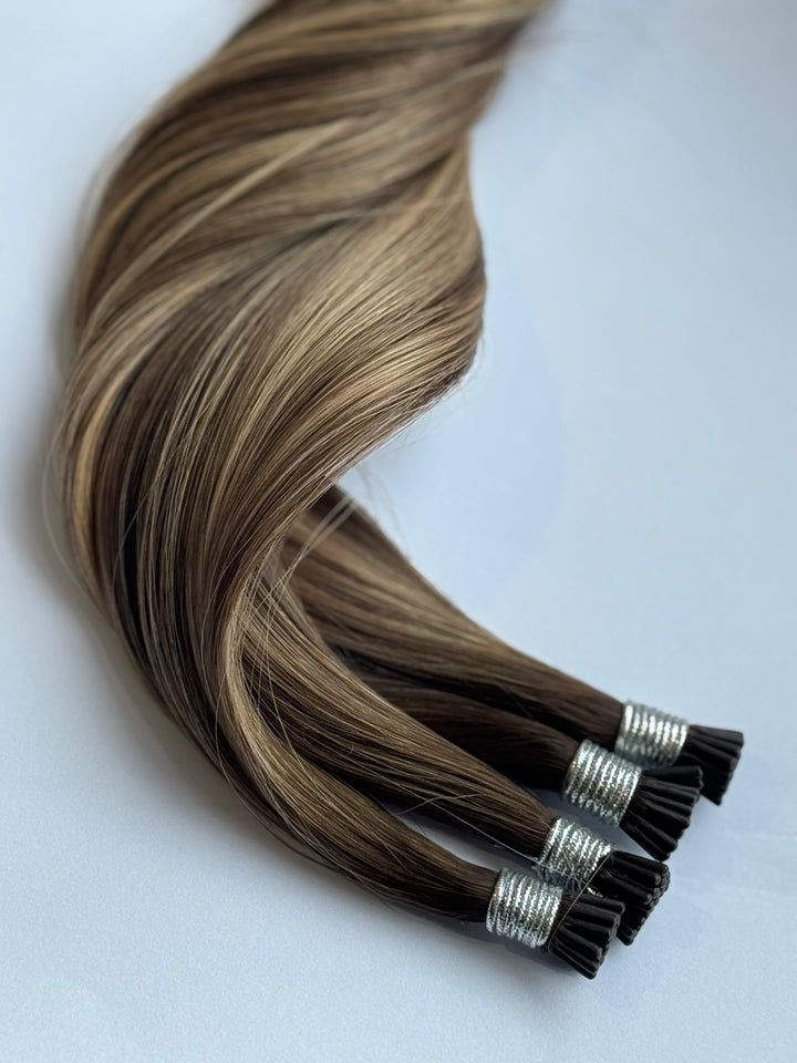 HER CROWN i-tip Bead Hair Extensions 22”