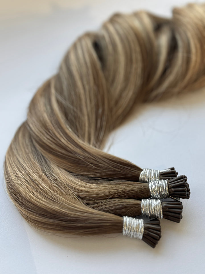 HER CROWN i-tip Bead Hair Extensions 22”
