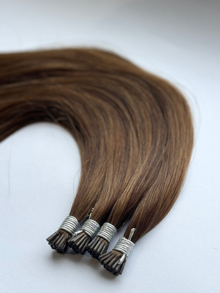 HER CROWN i-tip Bead Hair Extensions 22”