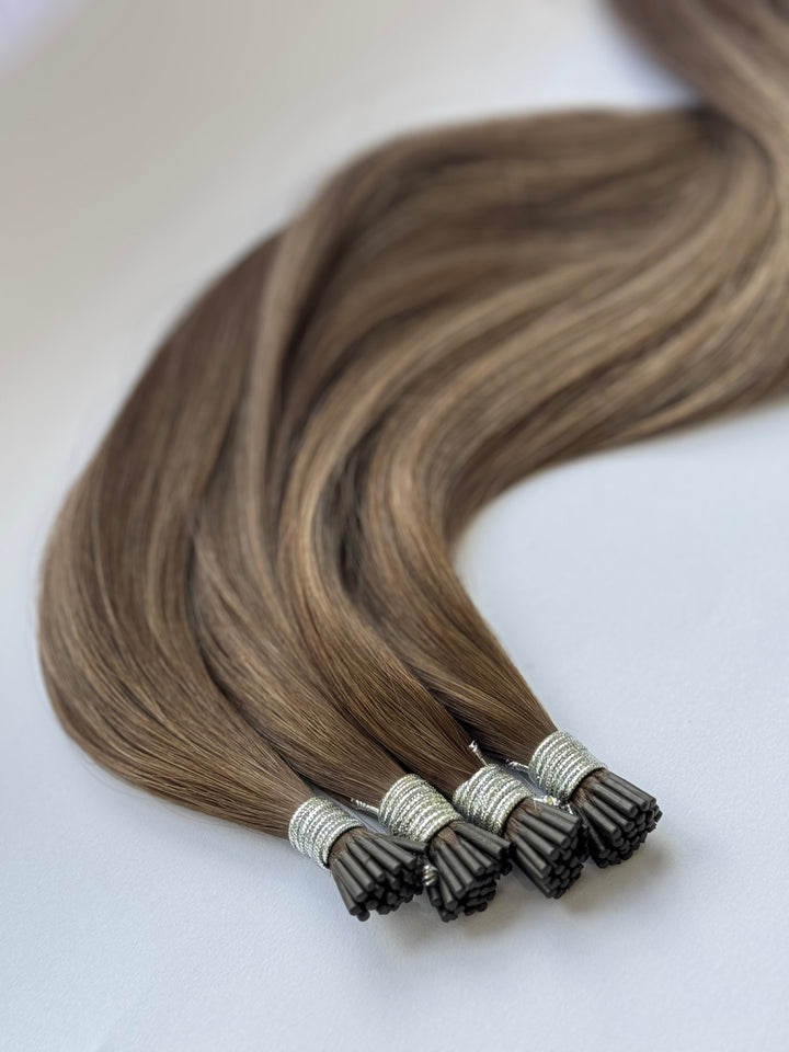 HER CROWN i-tip Bead Hair Extensions 22”