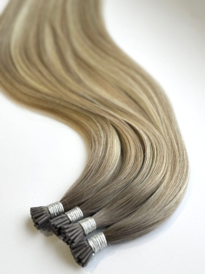 HER CROWN i-tip Bead Hair Extensions 22”