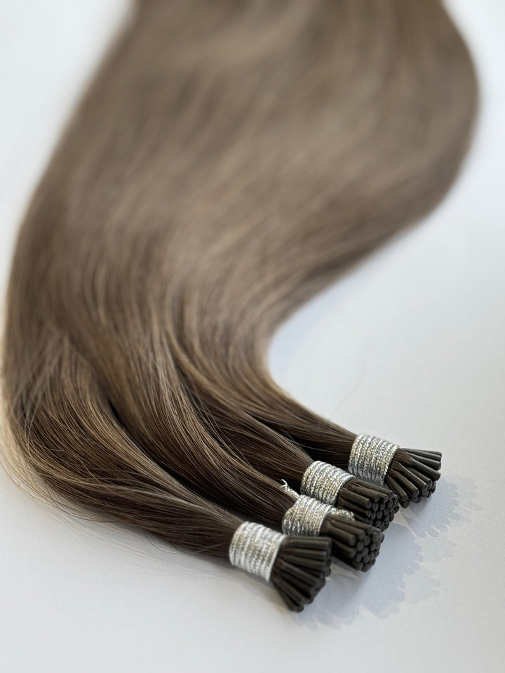 HER CROWN i-tip Bead Hair Extensions 22”