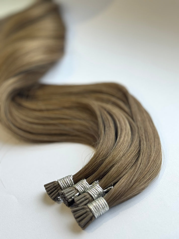 HER CROWN i-tip Bead Hair Extensions 22”